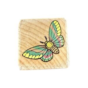 Hero Arts Cecropia Moth Small Mini Rubber Stamp